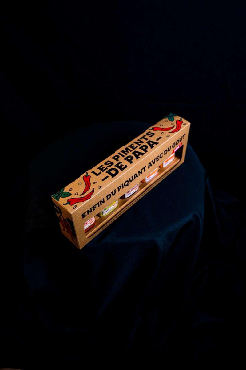 Photographie produit pour la marque Les Piments de Papa. Rufino Studio, photographe produit à Toulouse.