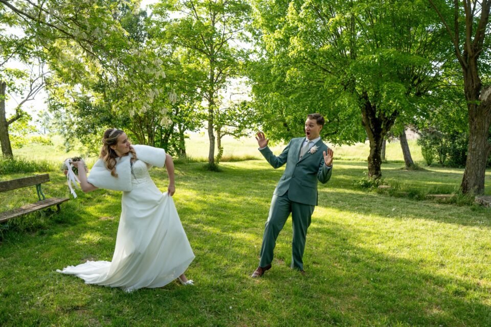 Reportage photo et vidéo du mariage de Cécile & Federico, célébré à Toulouse le 25 avril 2026. Duo photographe + vidéaste Rufino Studio.